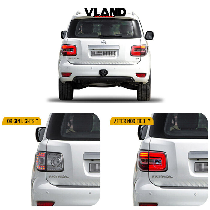 VLAND Rückleuchten für Nissan Patrol (Y62) 2012–2019. Rückleuchten passend für Nissan Armada 2017–2020
