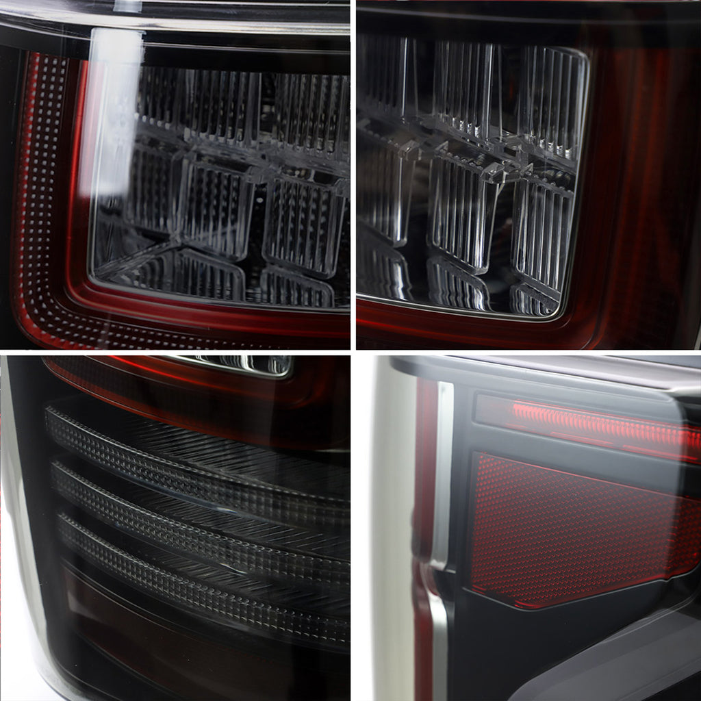 VLAND LED Taillights For 2009-2014 Ford F150 W/Amber Sequential Turn Signal