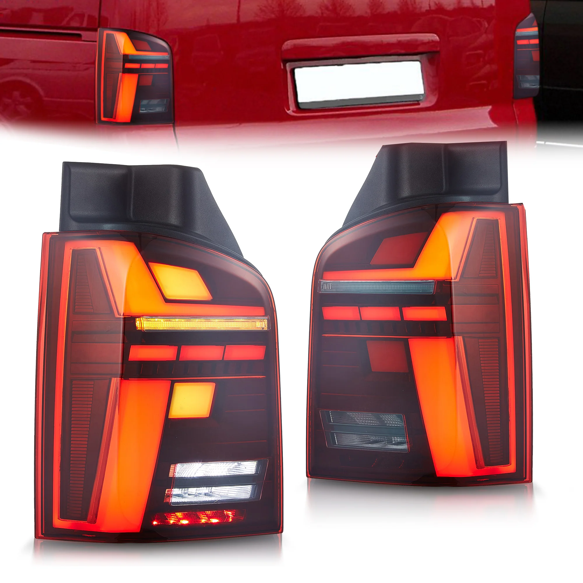 VLAND LED Taillights For 2010-2014 Volkswagen Transporter T5 Multivan Caravelle