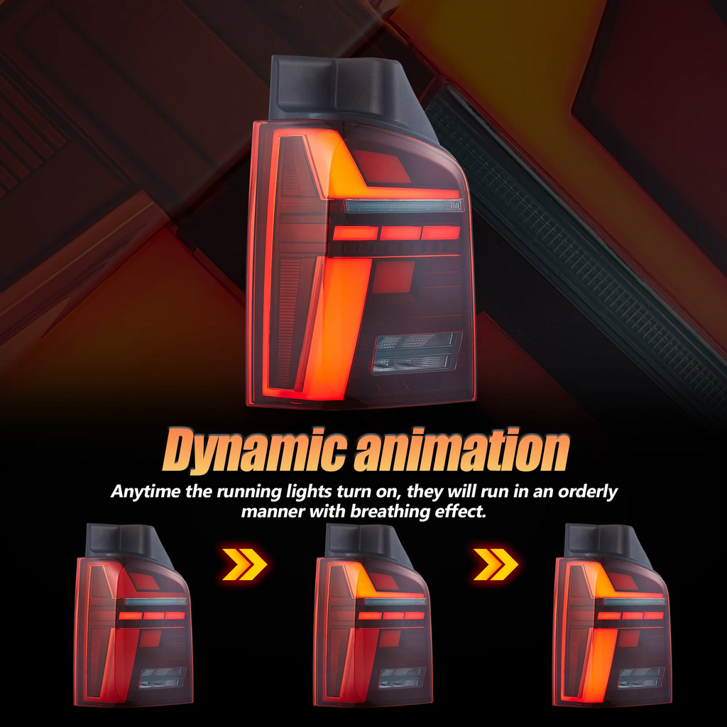 VLAND LED Taillights For 2010-2014 Volkswagen Transporter T5 Multivan Caravelle