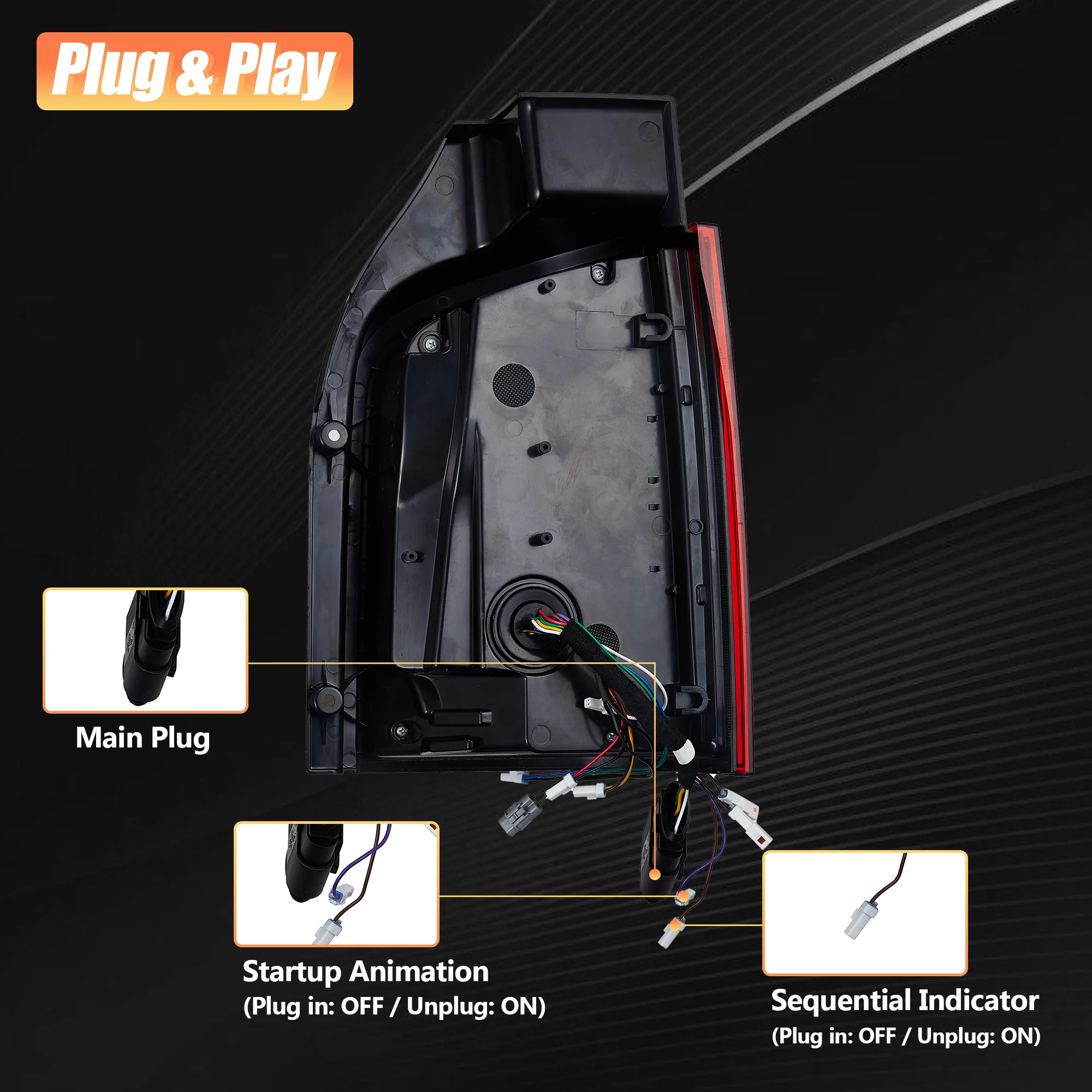 VLAND LED Taillights For 2010-2014 Volkswagen Transporter T5 Multivan Caravelle