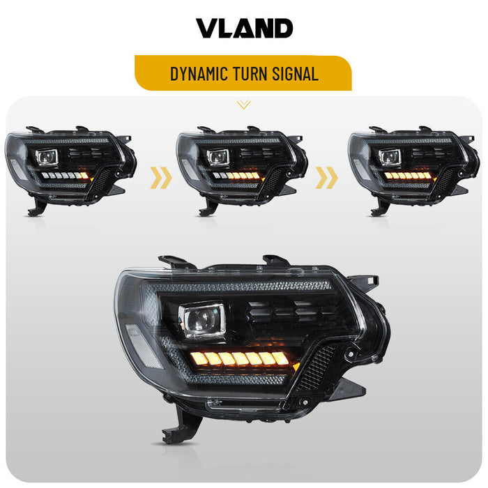VLAND Full LED Headlights For 2012-2015 Toyota Tacoma