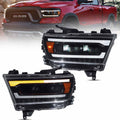 VLAND Full LED Headlights For 2019-2024 RAM 1500