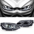 Phares Full LED VLAND pour les modèles halogènes Golf MK7 2015-2017 (l'Europe est 2013-2016)