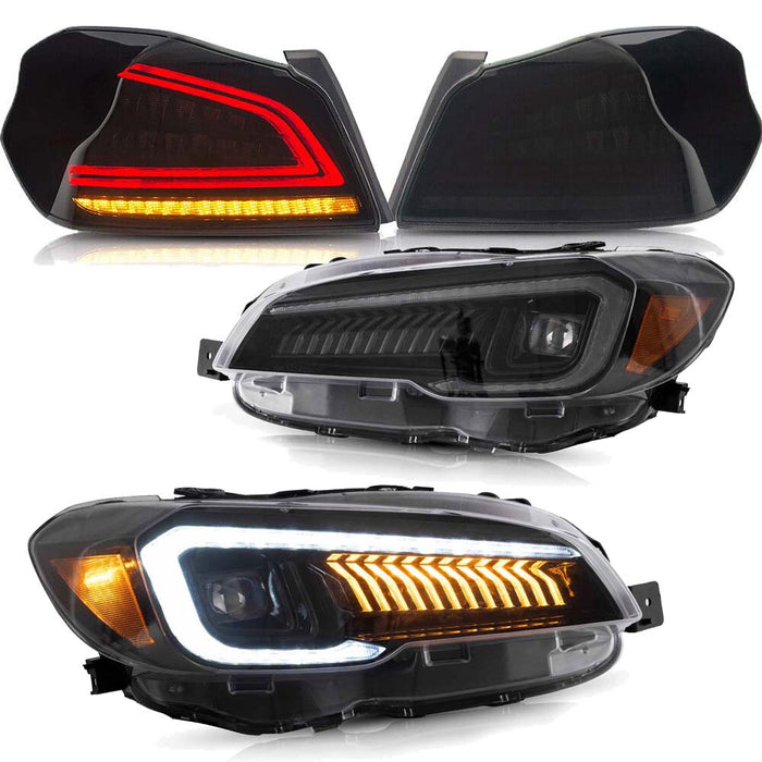 VLAND LED Headlights+Taillights For 2015-2021 Subaru WRX