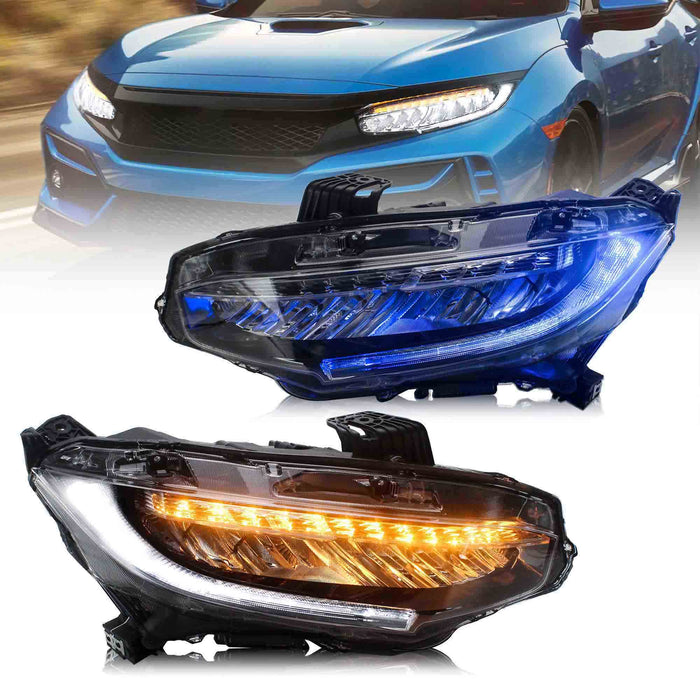 VLAND LED-Scheinwerfer für Honda Civic Sedan Hatchback Coupé 2016–2021