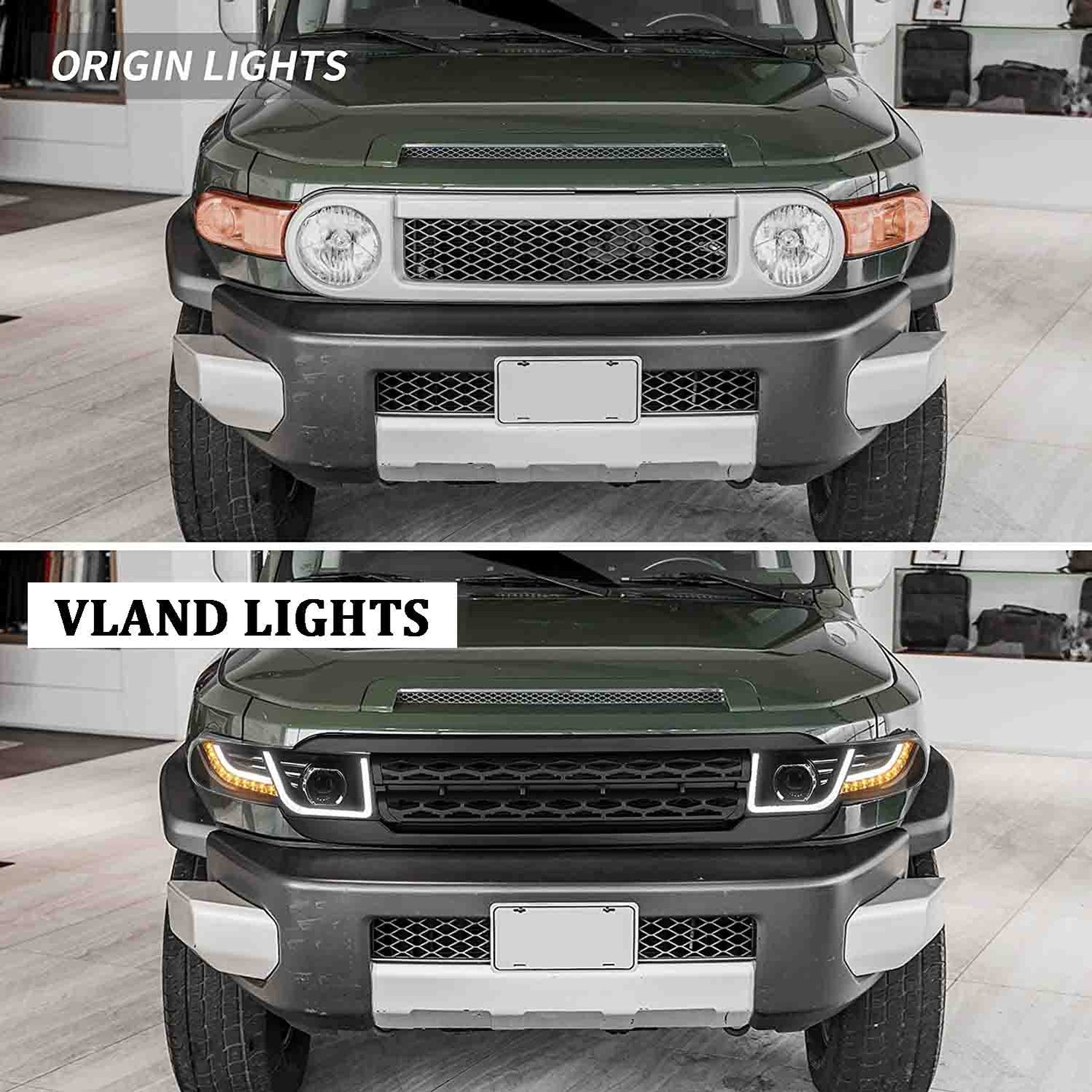 VLAND LED Headlights With Grille For Toyota Fj Cruiser 20062022 — VLAND US