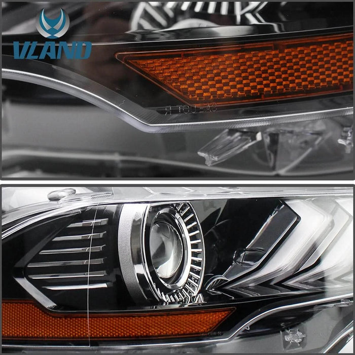 VLAND LED Headlights For Ford Mustang 2018-2023 OE Style Headlamps Assembly