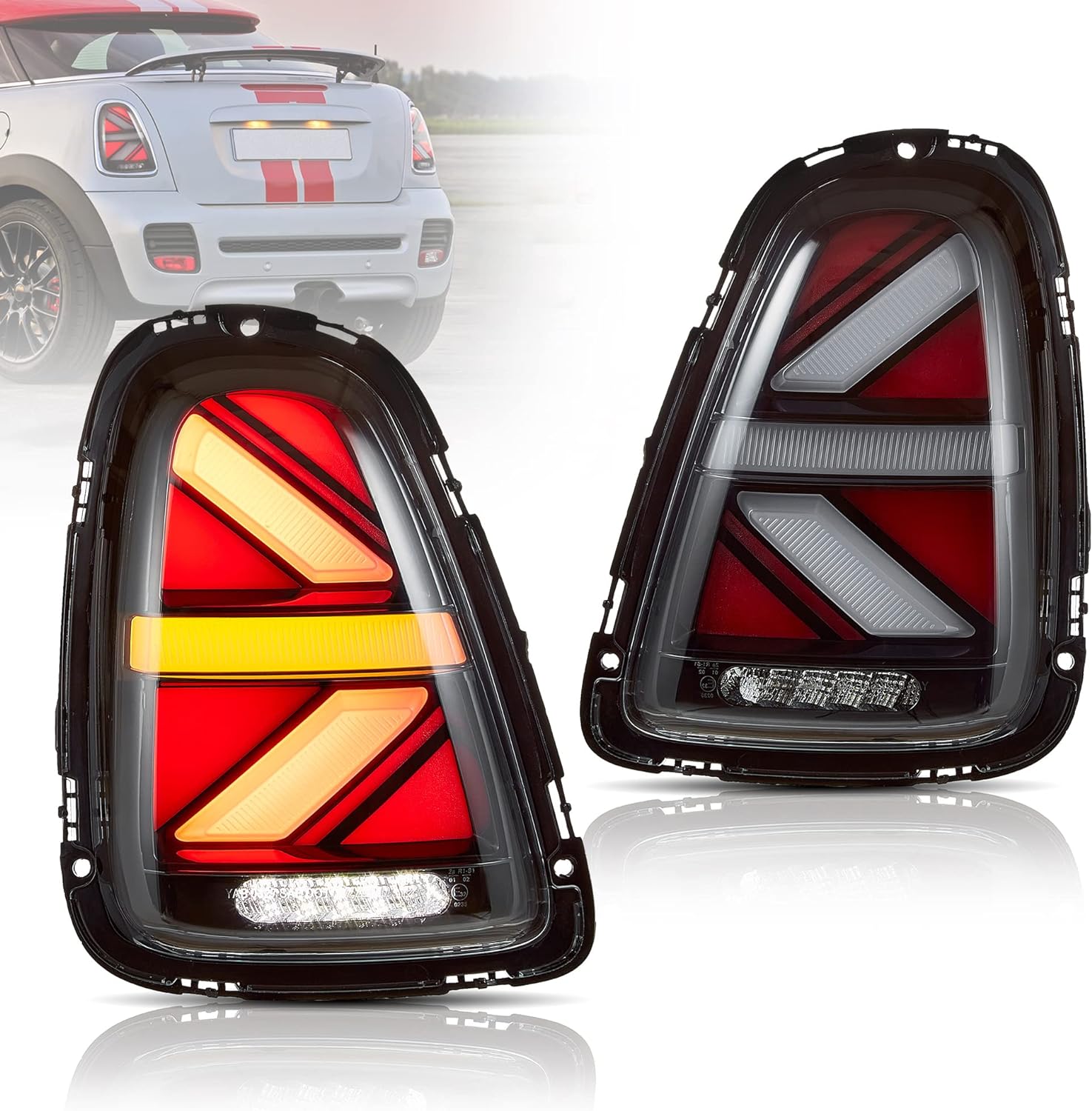 VLAND LED Taillights For 2007-2013 Mini Cooper(Hatch) R56 R57 R58 R59 ...