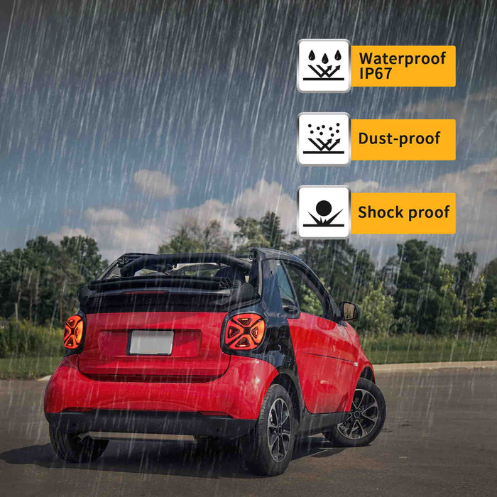 VLAND LED Tail Lights For 2015-2020 Smart Fortwo/Forfour C453/A453/W453
