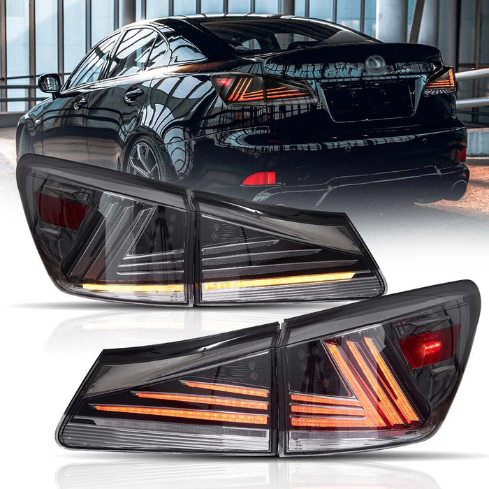 VLAND LED Tail lights For 2005–2013 Lexus IS250 IS350 ISF IS300 220d 200d [XE20] LED Rear lamps Assembly