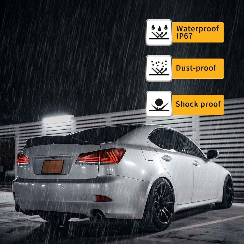 VLAND LED Tail lights For 2005–2013 Lexus IS250 IS350 ISF IS300 220d 200d [XE20] LED Rear lamps Assembly