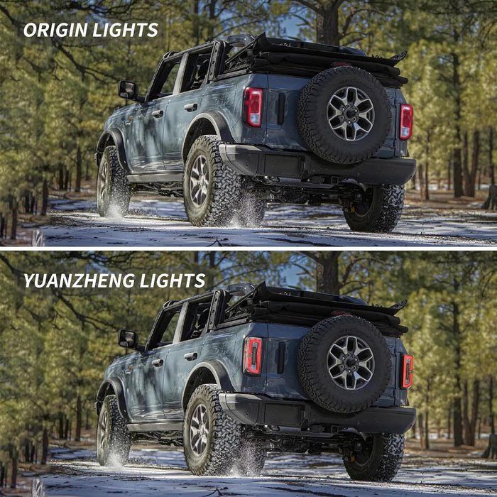 VLAND LED-Rückleuchten, passend für Ford Bronco 2021–2022, Aftermarket-Heckleuchten-Baugruppe