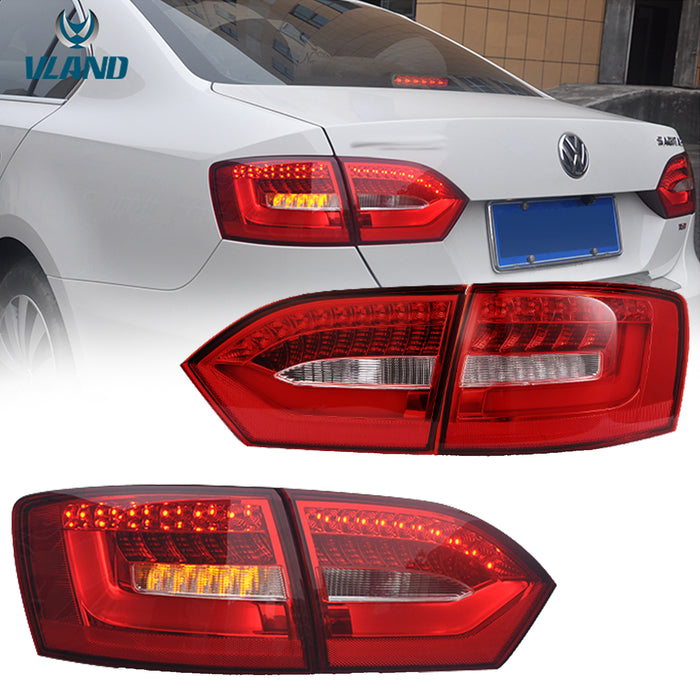 Luces traseras LED VLAND para Volkswagen Jetta mk6 2011-2014 luces traseras del mercado de accesorios