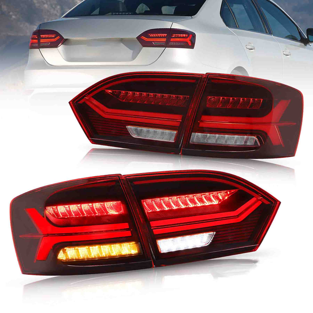 <<<<<t47>28>27>18>0>LAND  LED  TaillighTs  For  Jetta  mk6 2011-2014 NoT FiT GLI