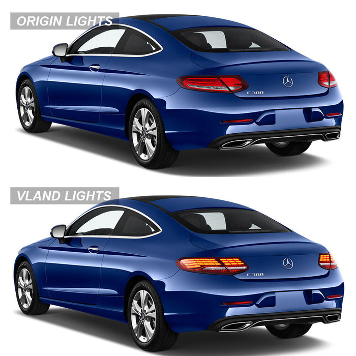 VLAND LED Taillights For 2017–2023 Mercedes-Benz C-Class Coupe/Cabriolet A205/C205