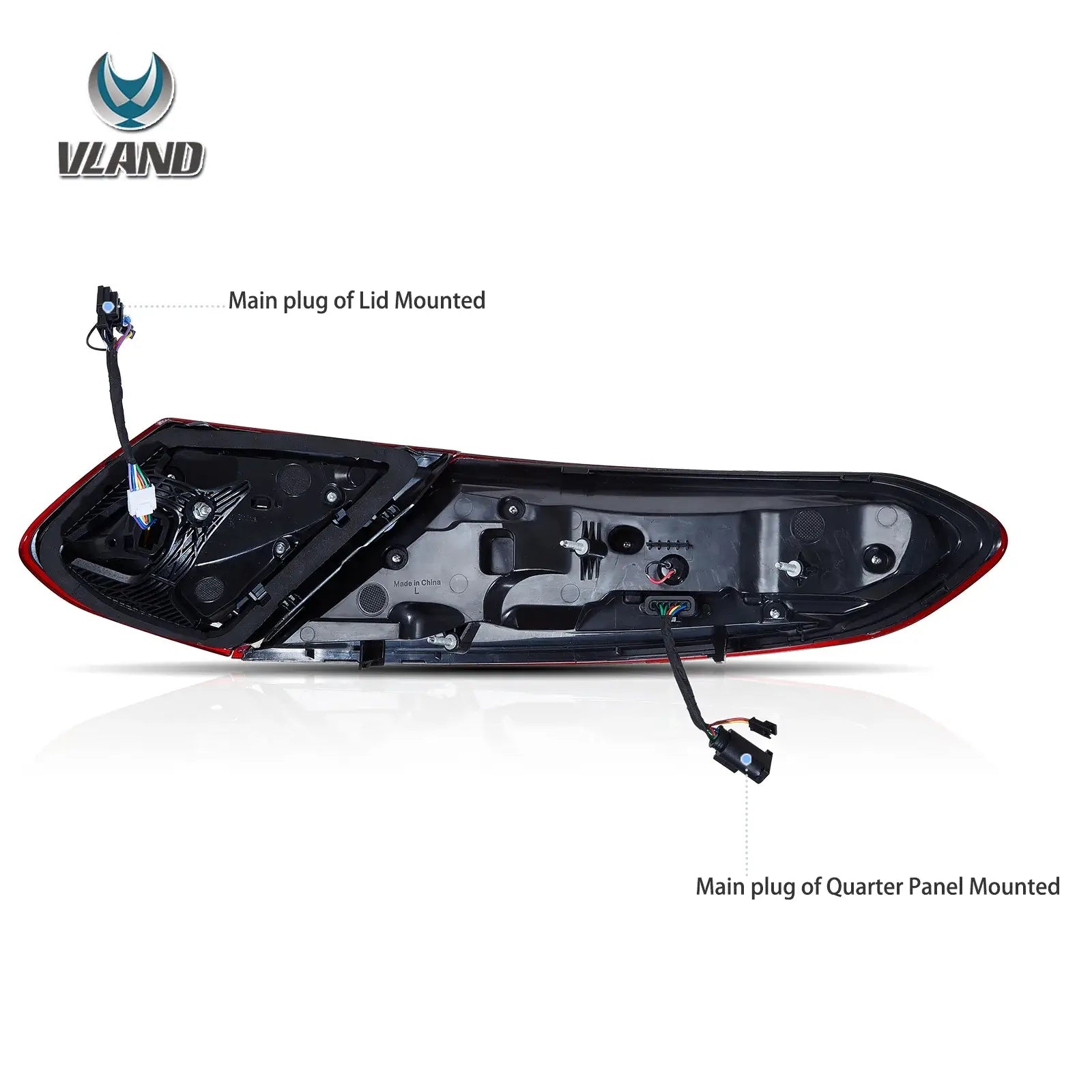 VLAND LED Taillights For 2017–2023 Mercedes-Benz C-Class Coupe/Cabriolet A205/C205 NOT FOR Sedan