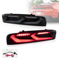 Luces traseras LED VLAND para Chevrolet Chevy Camaro 2016 2017 2018 con señal de giro roja secuencial