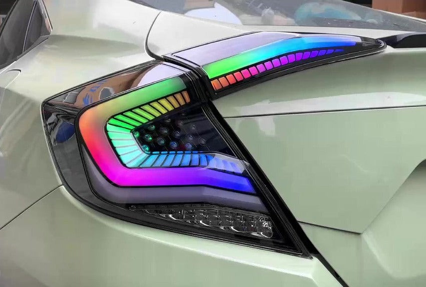 Vland Led Rear lamps For 2016-2021 Honda Civic Sedan 10th Gen Aftermarket Tail Lights