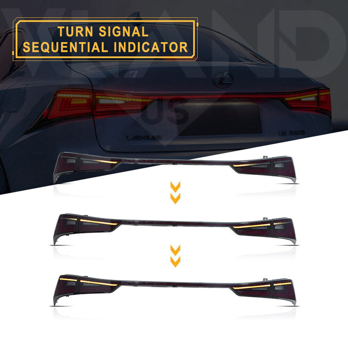 2014-2020 Lexus IS 250 350 200t 300h F Sport LED Taillights