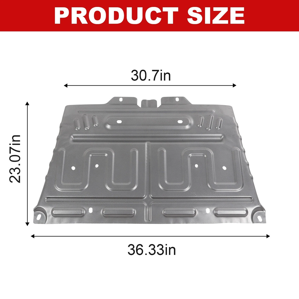 Upgrade Manganese Steel Underbody Splash Shield for Ford F-150 (2015-2024) - Heavy-Duty Chassis Guard, OE# ML3Z-7222-D