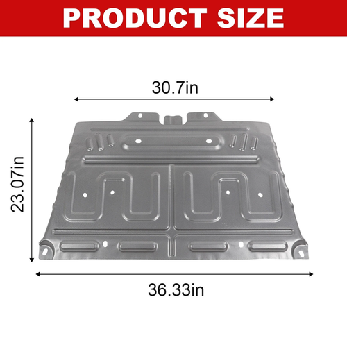 Upgrade Manganese Steel Underbody Splash Shield for Ford F-150 (2015-2024) - Heavy-Duty Chassis Guard, OE# ML3Z-7222-D