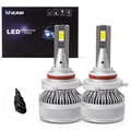 VLAND 9005 HB3 LED Headlight Bulbs Conversion Kit High/Low Beam Fog Light 6000K White