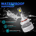 VLAND 9005 HB3 LED Headlight Bulbs Conversion Kit High/Low Beam Fog Light 6000K White