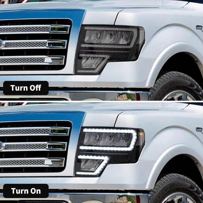VLAND LED Headlights For 2009-2014 Ford F150
