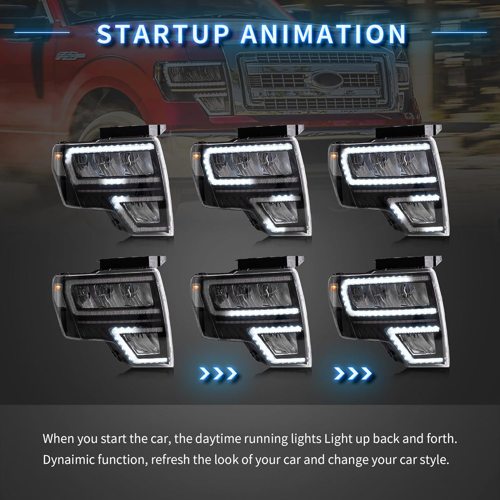 Faros delanteros LED VLAND para Ford F150 2009-2014