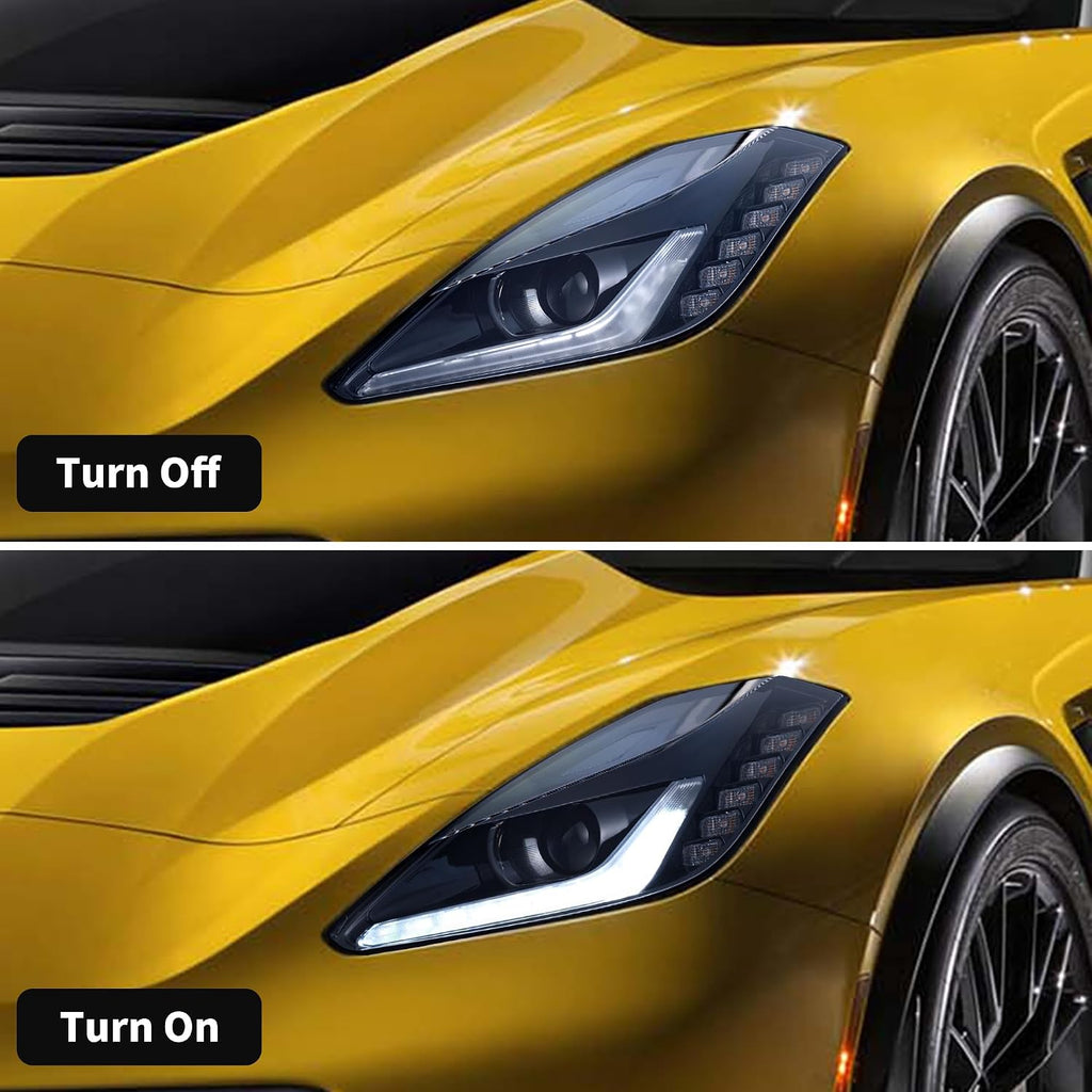 VLAND LED Headlights For 2014-2019 Chevrolet Corvette C7 Z06