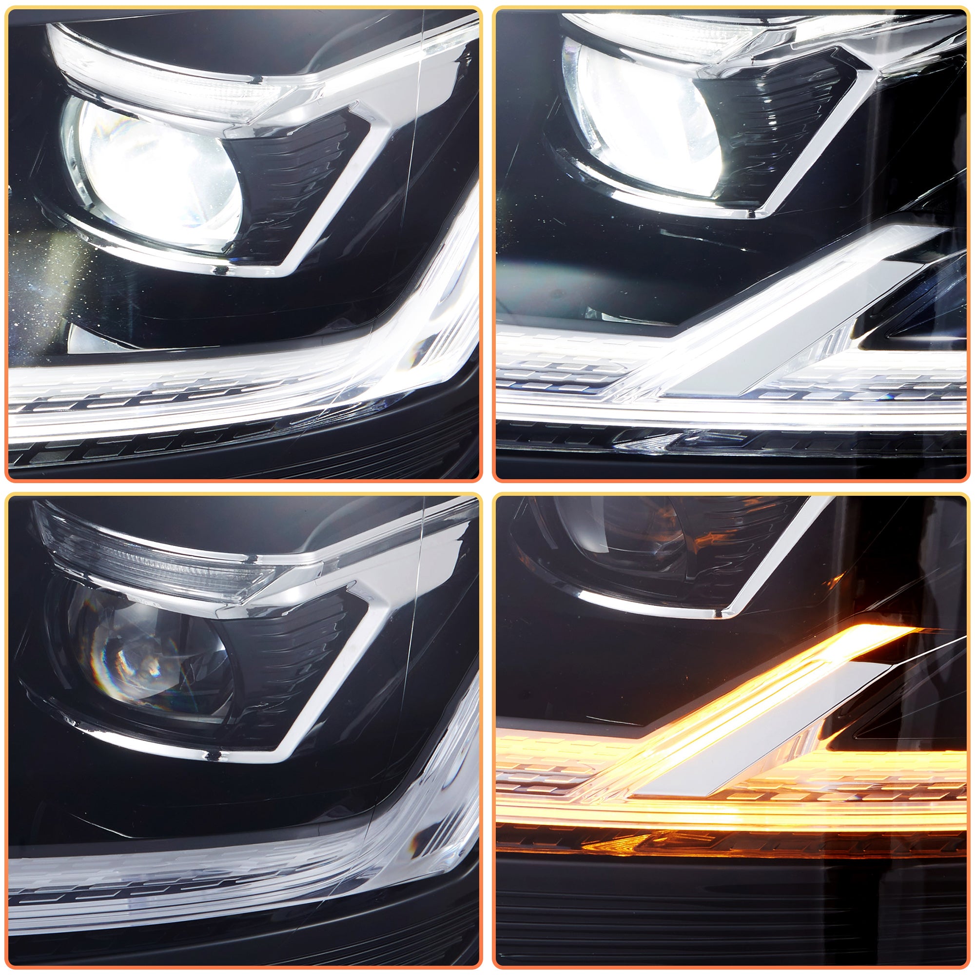 VLAND LED-Scheinwerfer für 2015–2019 Volkswagen Transporter T6