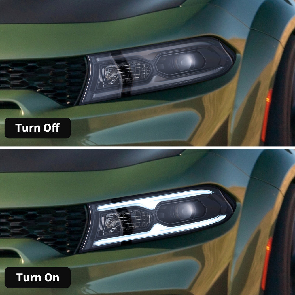 VLAND LED Headlights For 2015-2023 Dodge Charger Halogen Models