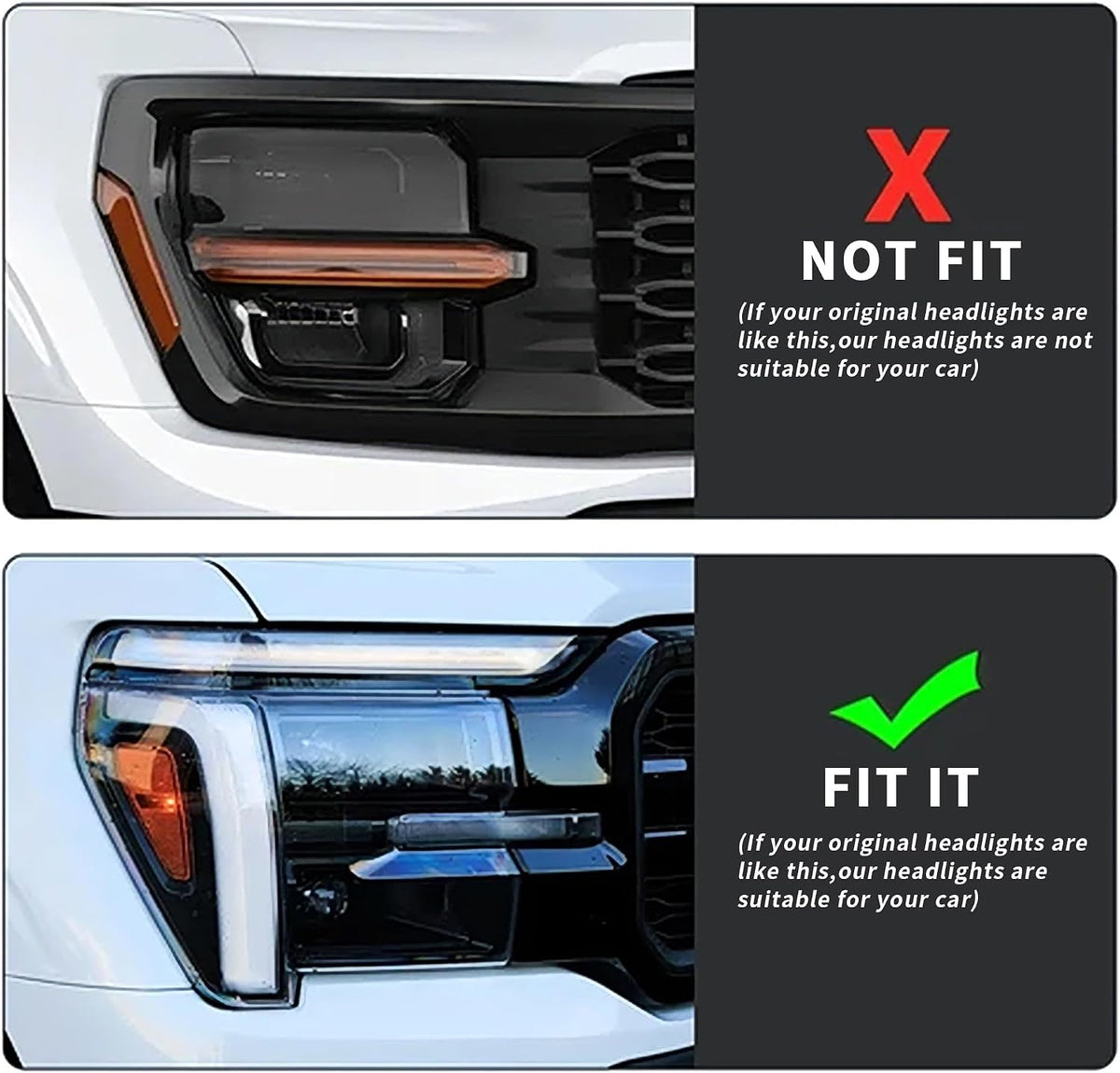 VLAND LED Headlights For 2024-2026 Ford F150