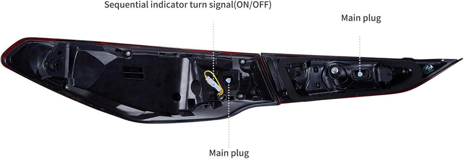 VLAND LED Taillights CSL Style For 2021-2024 BMW 4-Series G22/G23/G26/G82/G83 I4 M4