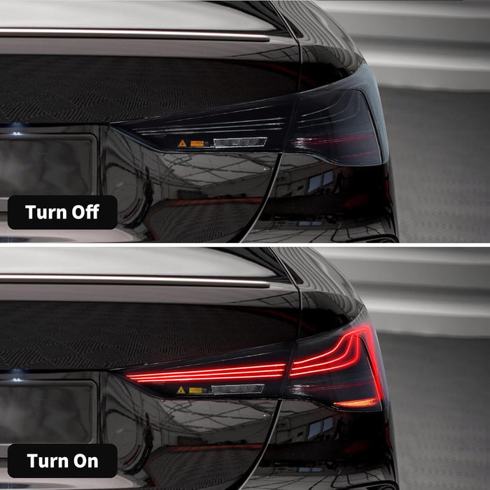 VLAND LED Taillights CSL Style For 2021-2024 BMW 4-Series G22/G23/G26/G82/G83 I4 M4