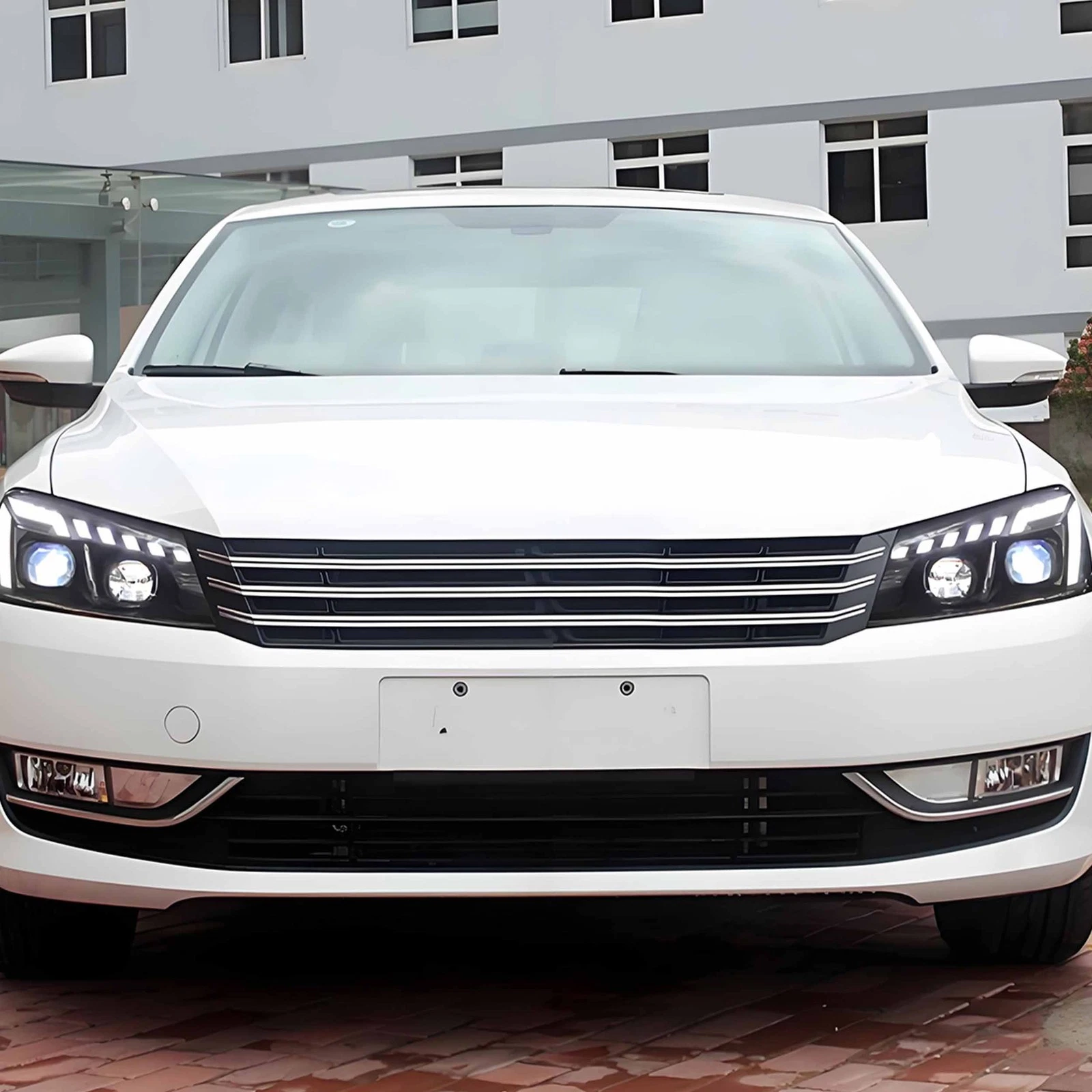 VLAND LED Projector Headlights For 2011-2015 Volkswagen Passat Halogen Model