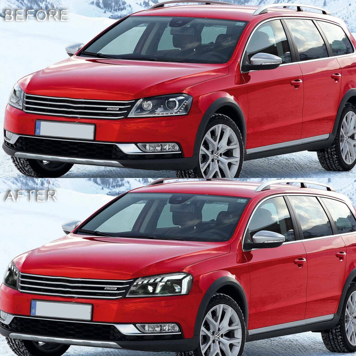 VLAND LED Projector Headlights For 2011-2015 Volkswagen Passat Halogen Model