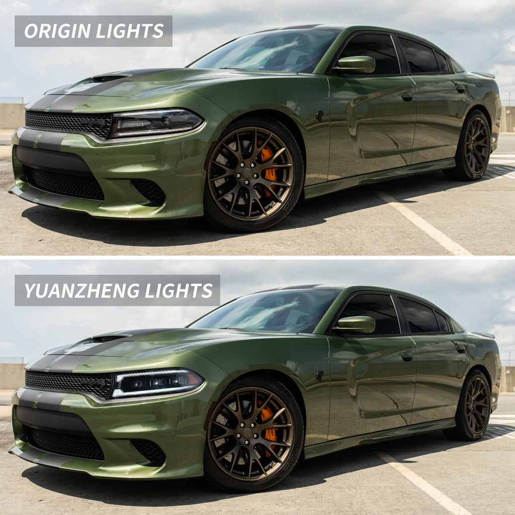 VLAND LED Projector Headlights For 2015-2023 Dodge Charger Halogen Models