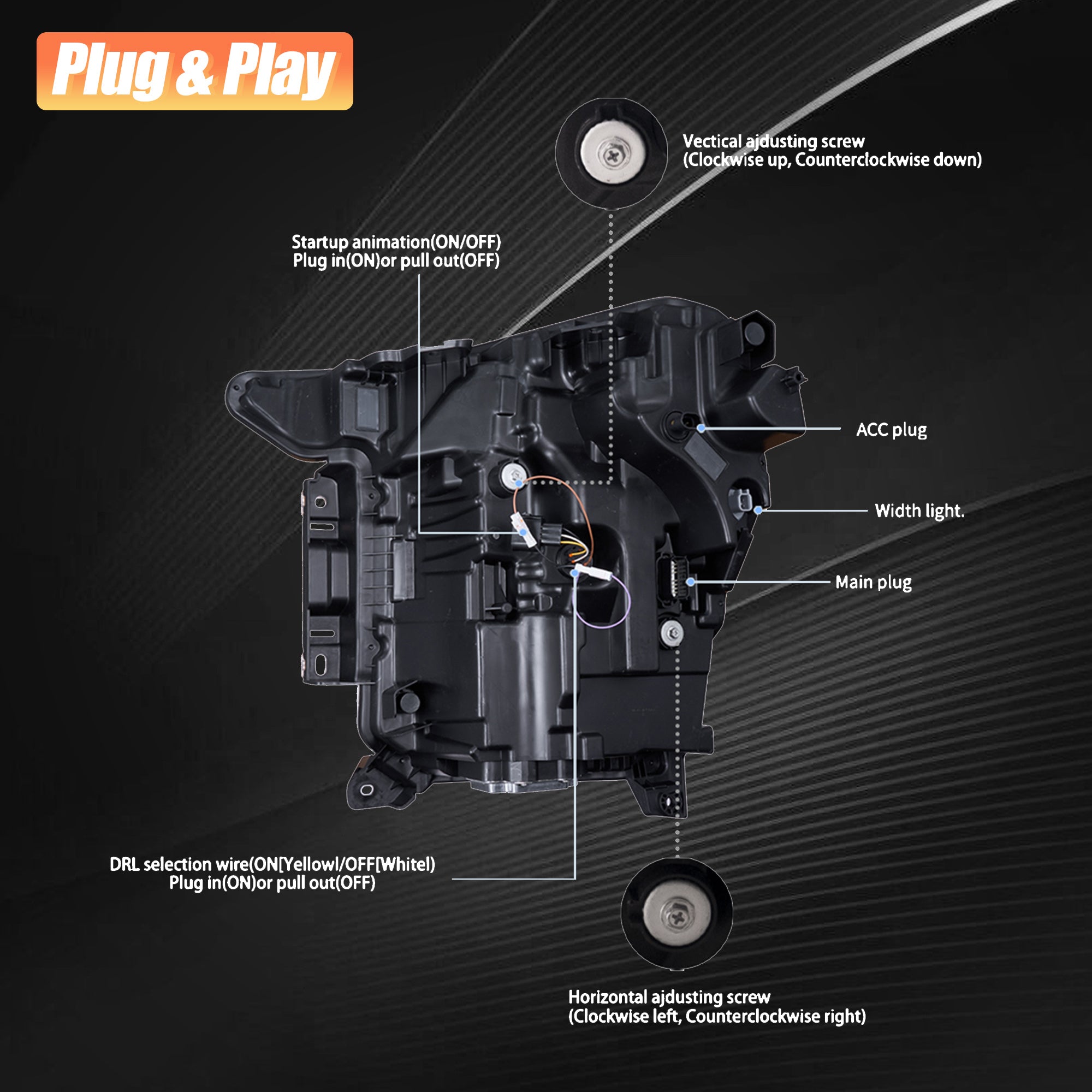 <<t16>0>LAND  LED  ProjecTor  HeadlighTs  For 2021 2022 2023 Ford  F150