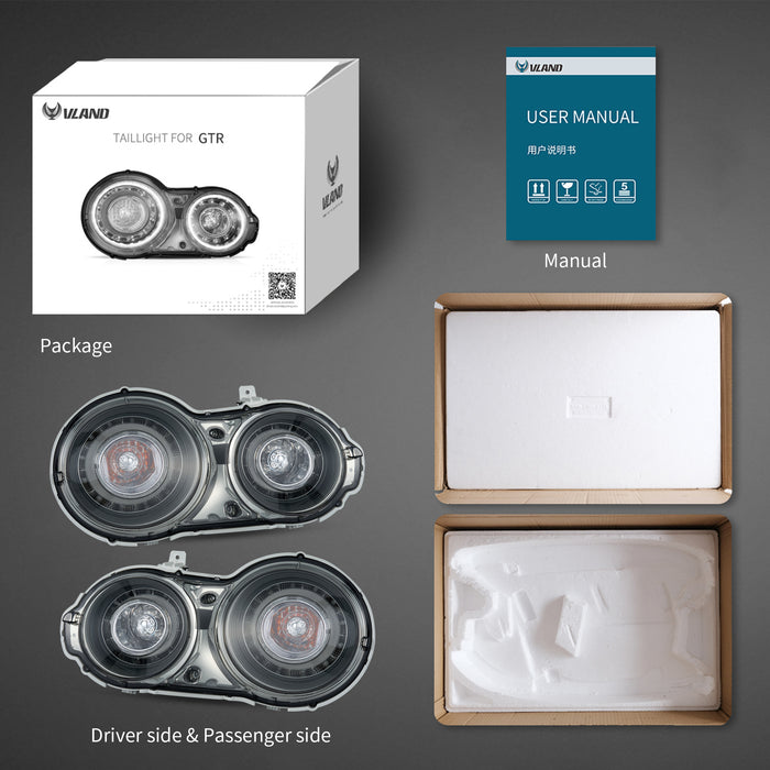 VLAND LED Taillights For 2008-2023 Nissan GTR R35