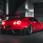 08-23 Red Nissan GTR R35 with Vland red taillights, so perfect.