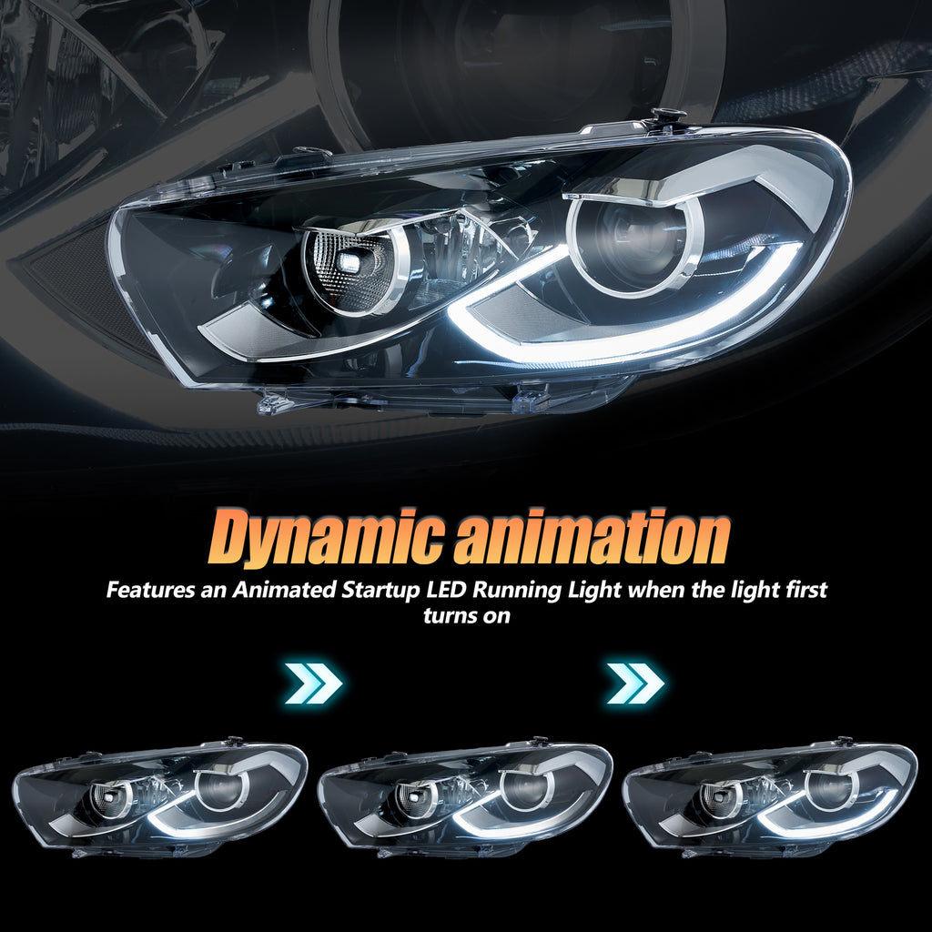 VLAND Projector Headlights For 2009-2014 Volkswagen Scirocco