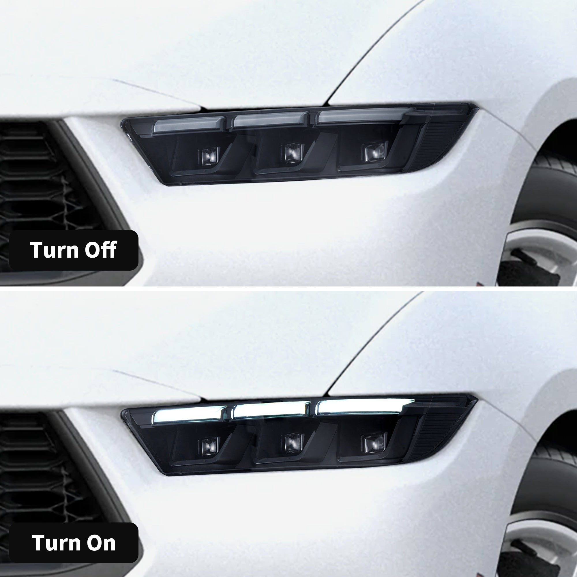 VLAND Projector Headlights For 2024-2026 Ford Mustang S650