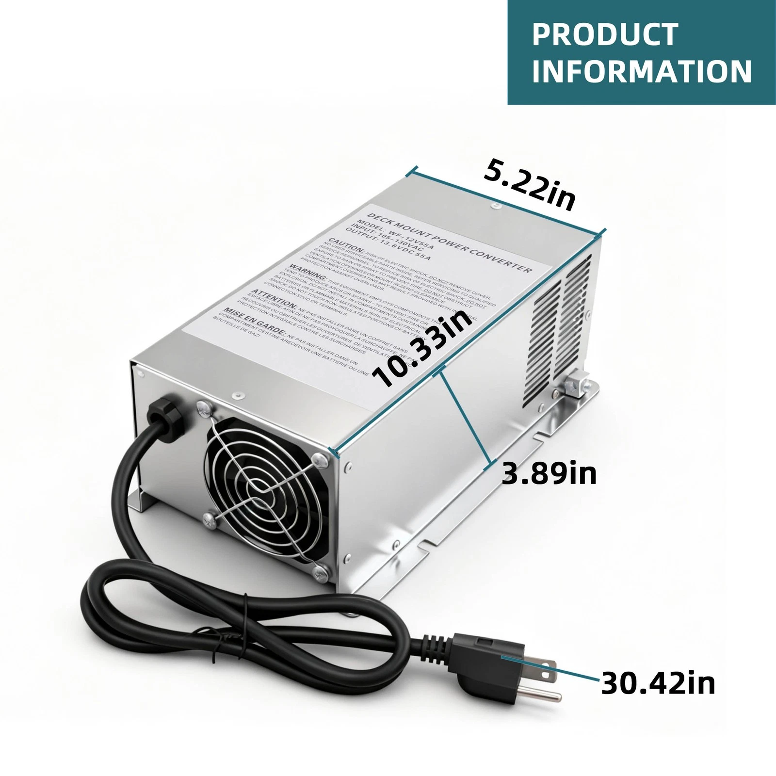 WF-9865-MBA RV Power Converter Main Board Assembly - 65 Amp Replacement Module