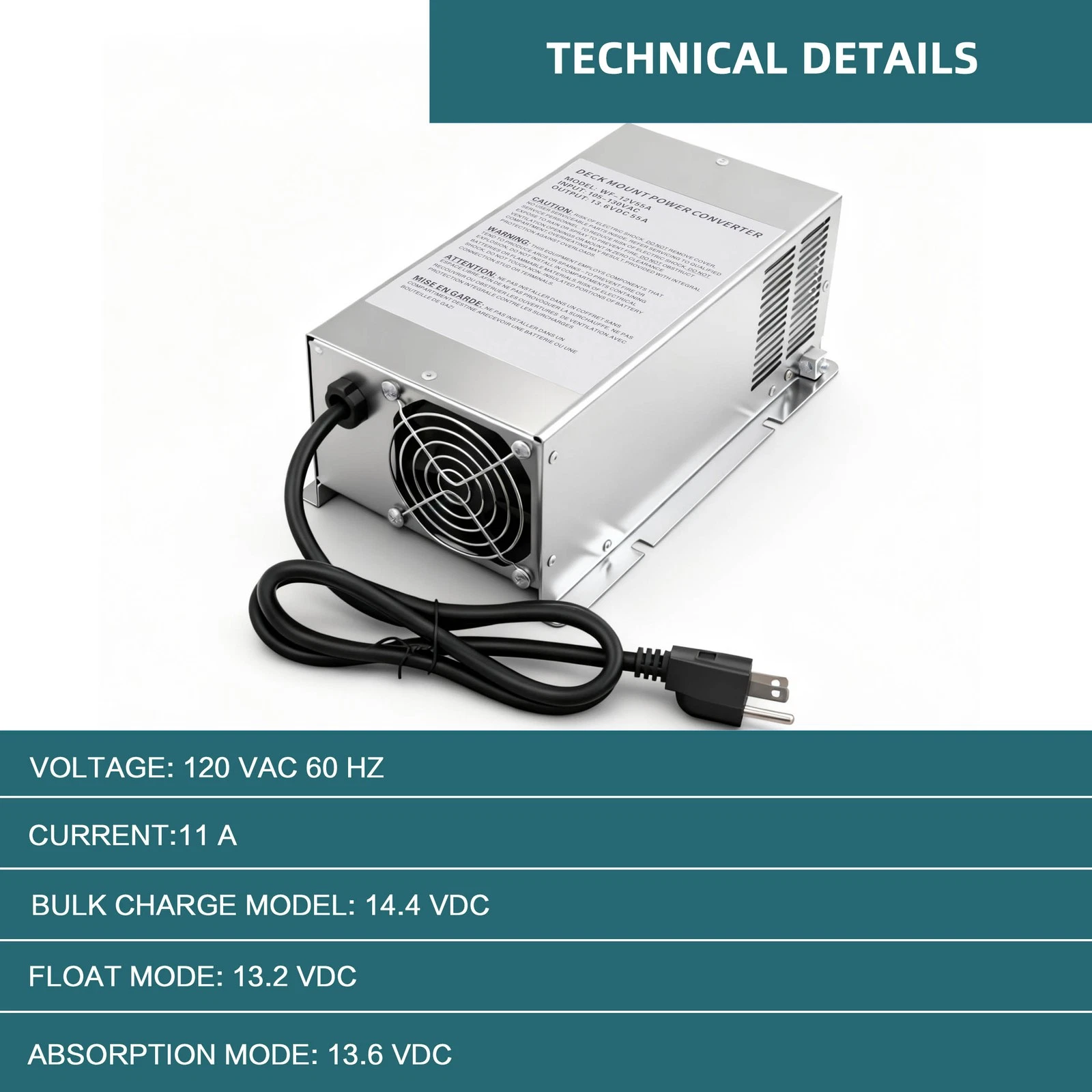 WF-9865-MBA RV Power Converter Main Board Assembly - 65 Amp Replacement Module