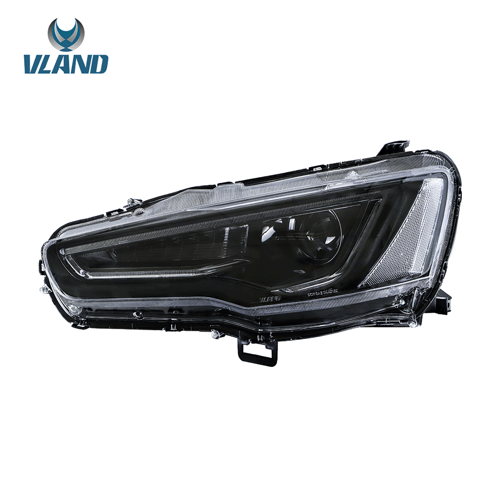 <<t18>0>LAND  LED  HeadlighTs  For 2008-2017 MiTsubishi  Lancer /evo  x