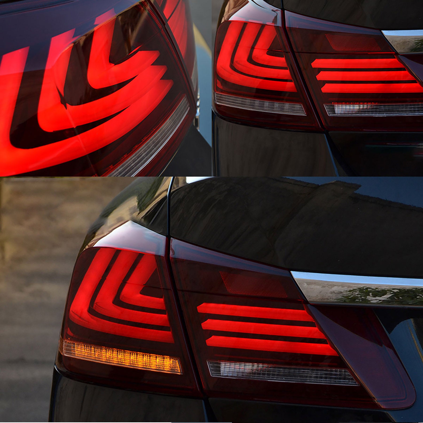 VLAND LED Taillights For 2013-2015 Honda Accord W/Sequential Turn Signals