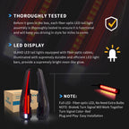 VLAND LED Tail Lights For 2007-2014 Cadillac Escalade / ESV Rear Lamp Assembly