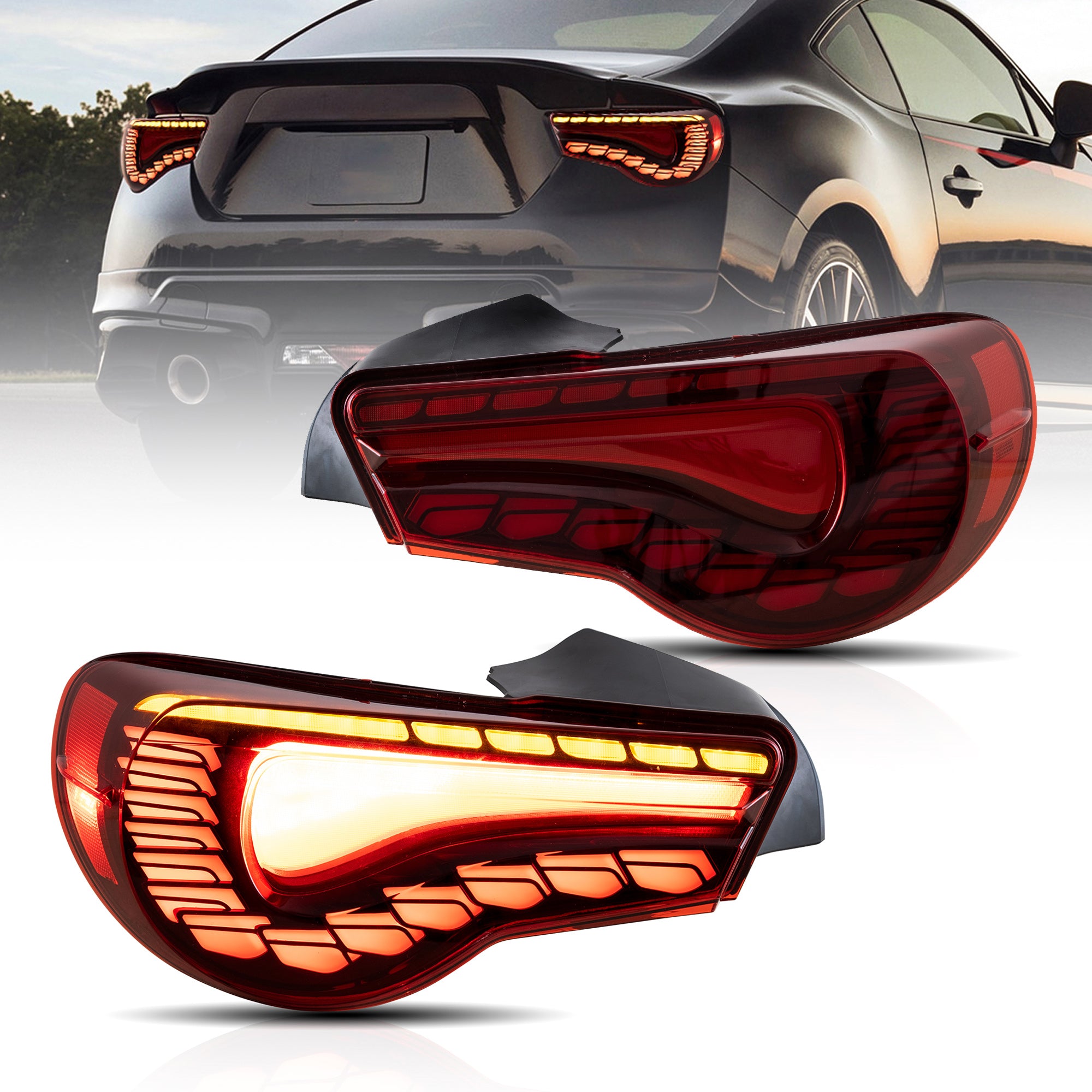VLAND LED Tail Lights For 2012-2020 Toyota 86 GT86 & Subaru BRZ & Scion FRS Aftermarket Rear Lamps